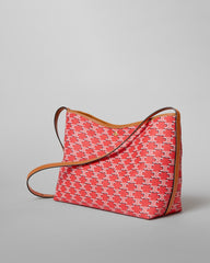Soft Shopper Bag In Triomphe Canvas And Calfskin