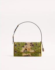 Valentino Garavani DeVain Small Shoulder Bag in Jacquard Lurex Fabric