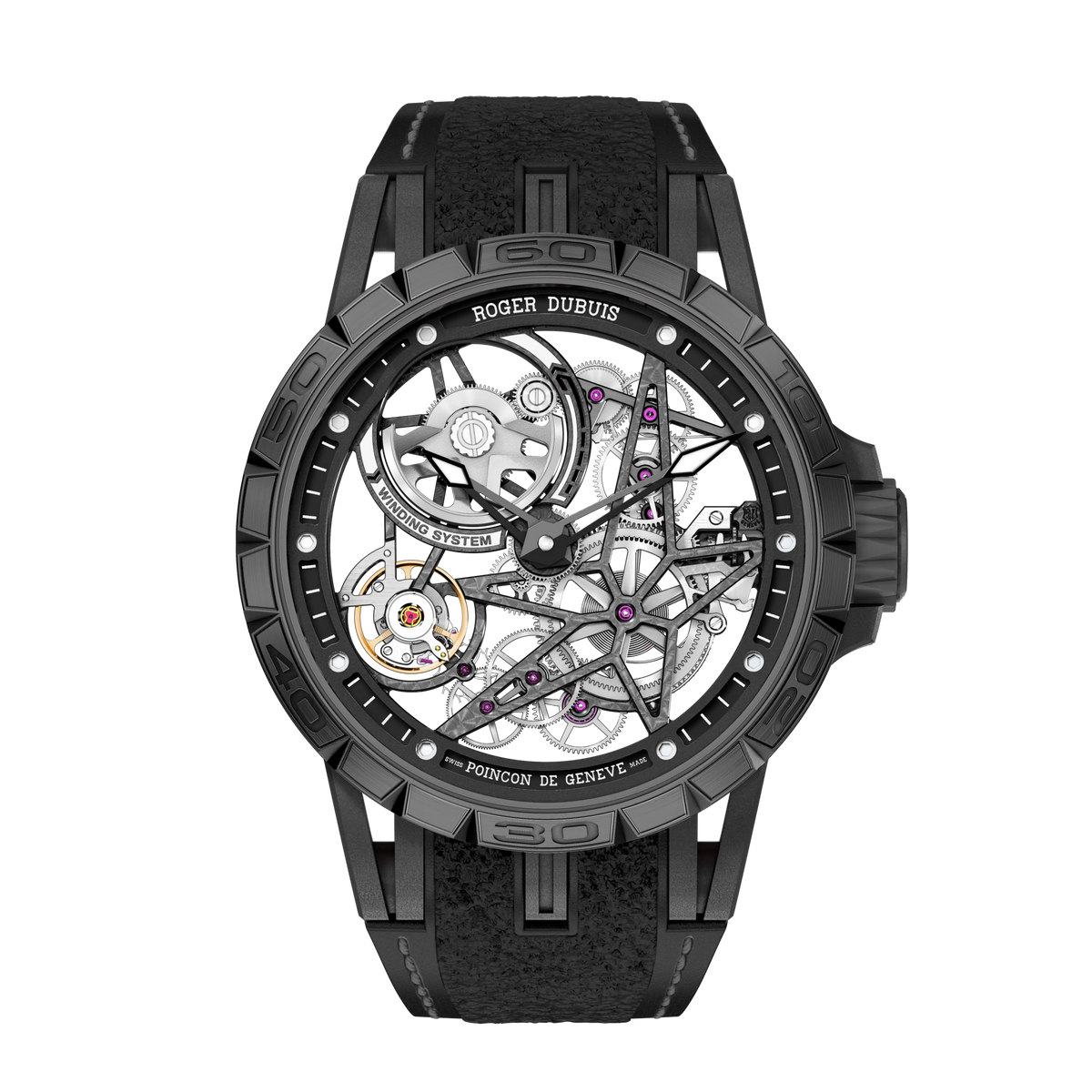Excalibur Spider Pirelli Black Dlc Titanium Dbex0826 45mm, Automatic, Self-Winding