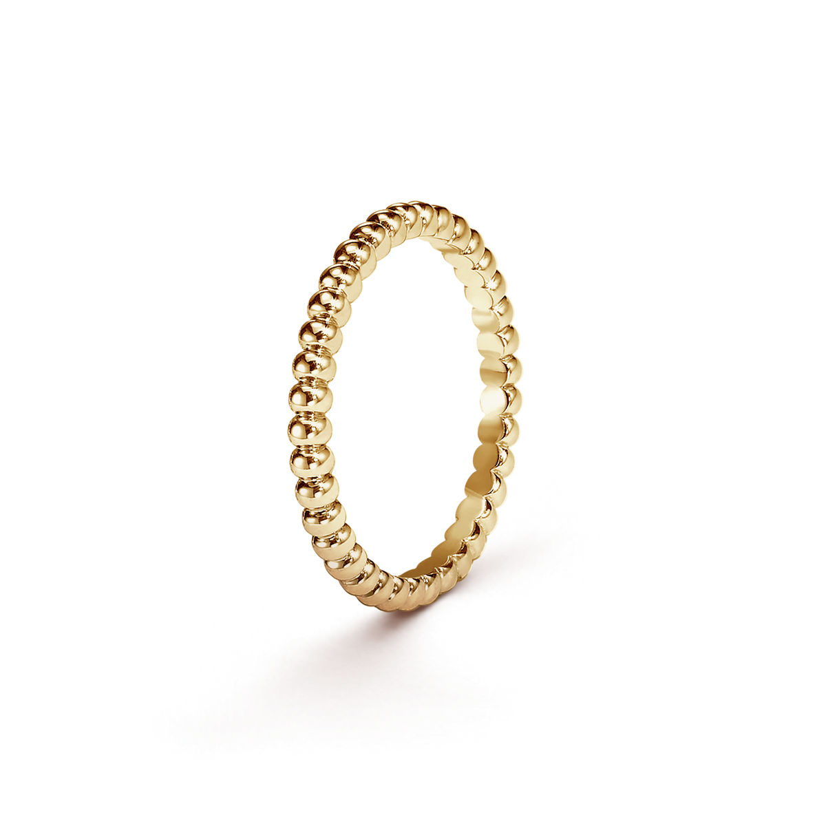 Perlée pearls of gold ring, small model