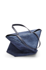 Large Puzzle Fold Tote in suede calfskin