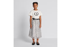 Tulle Embroidered Kid's Long Skirt
