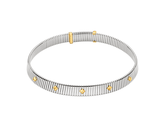 Bvlgari Tubogas Gold & Steel Necklace