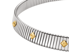 Bvlgari Tubogas Gold & Steel Necklace