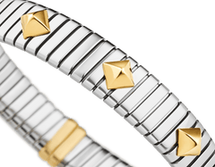 Bvlgari Tubogas Gold & Steel Bracelet