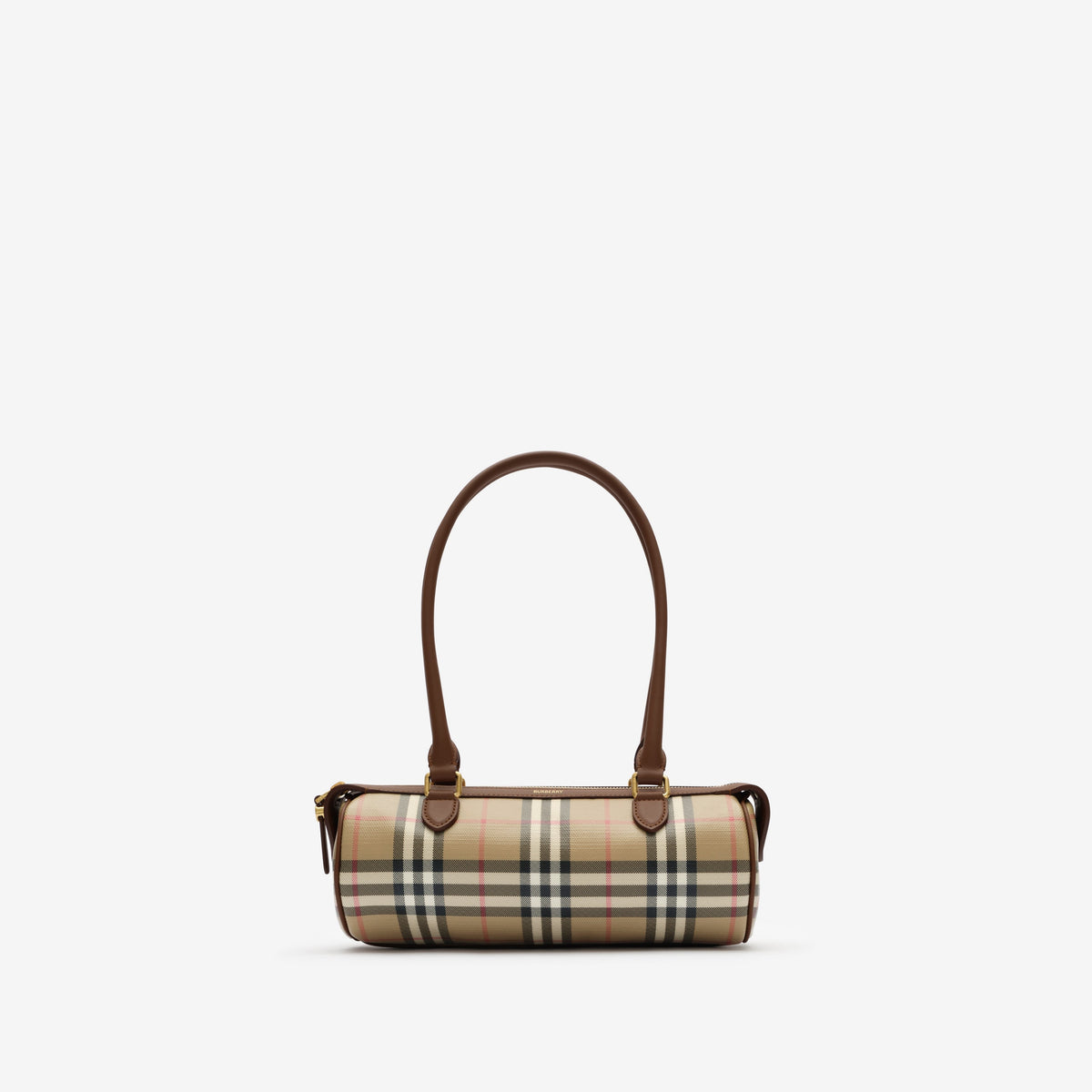 Mini Check Barrel Bag