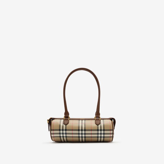 Mini Check Barrel Bag