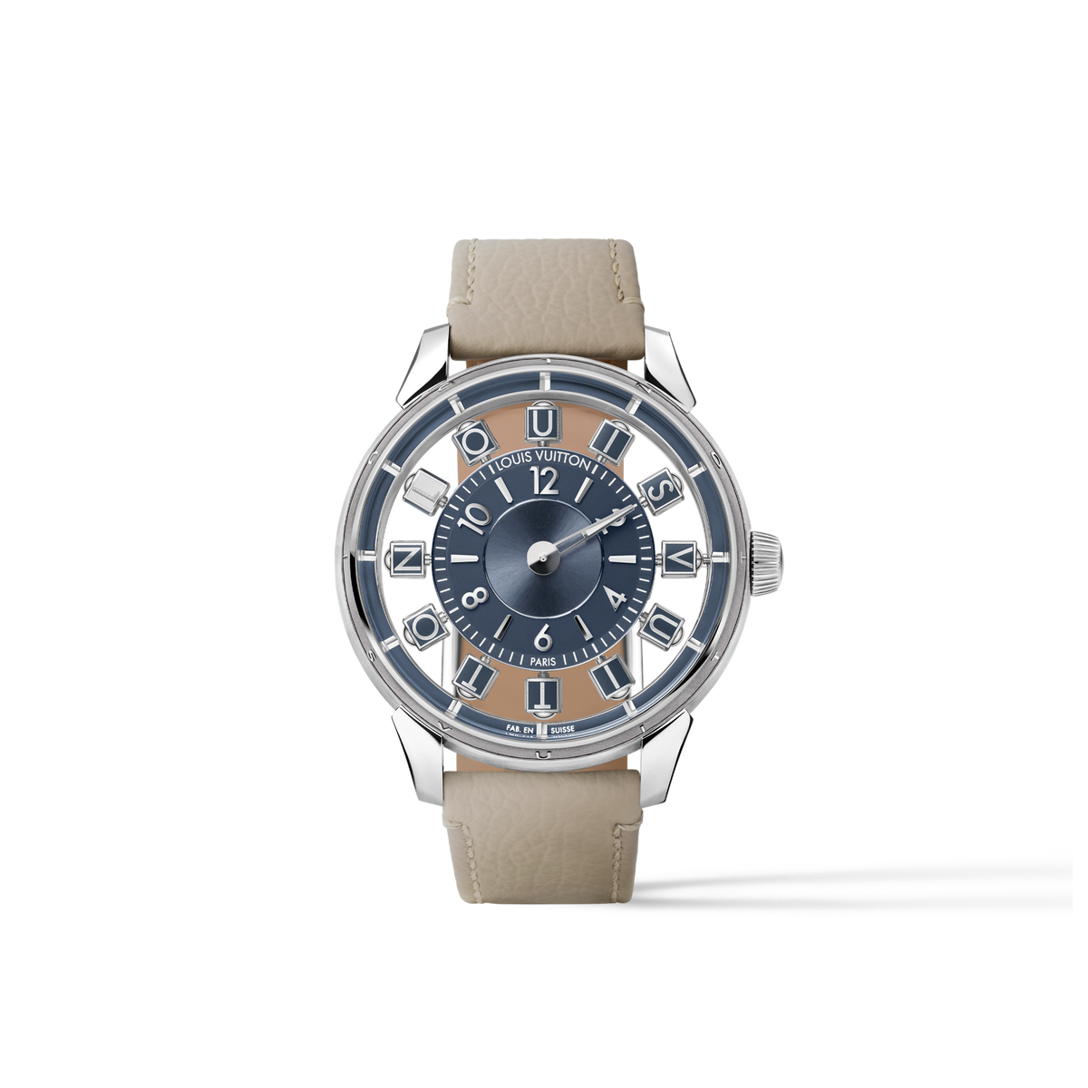 Tambour Taiko Spin Time Air, Automatic, 42.5 MM, White Gold