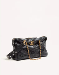 Valentino Garavani Panthea Shoulder Bag In Nappa Leather With Chevron Pattern