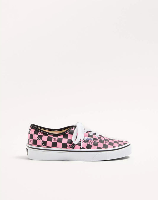 Valentino Garavani And Vans Low-Top Trainer in Fabric with VLogo Checkerboard Print