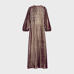 Caftan Dress In Lamé Silk