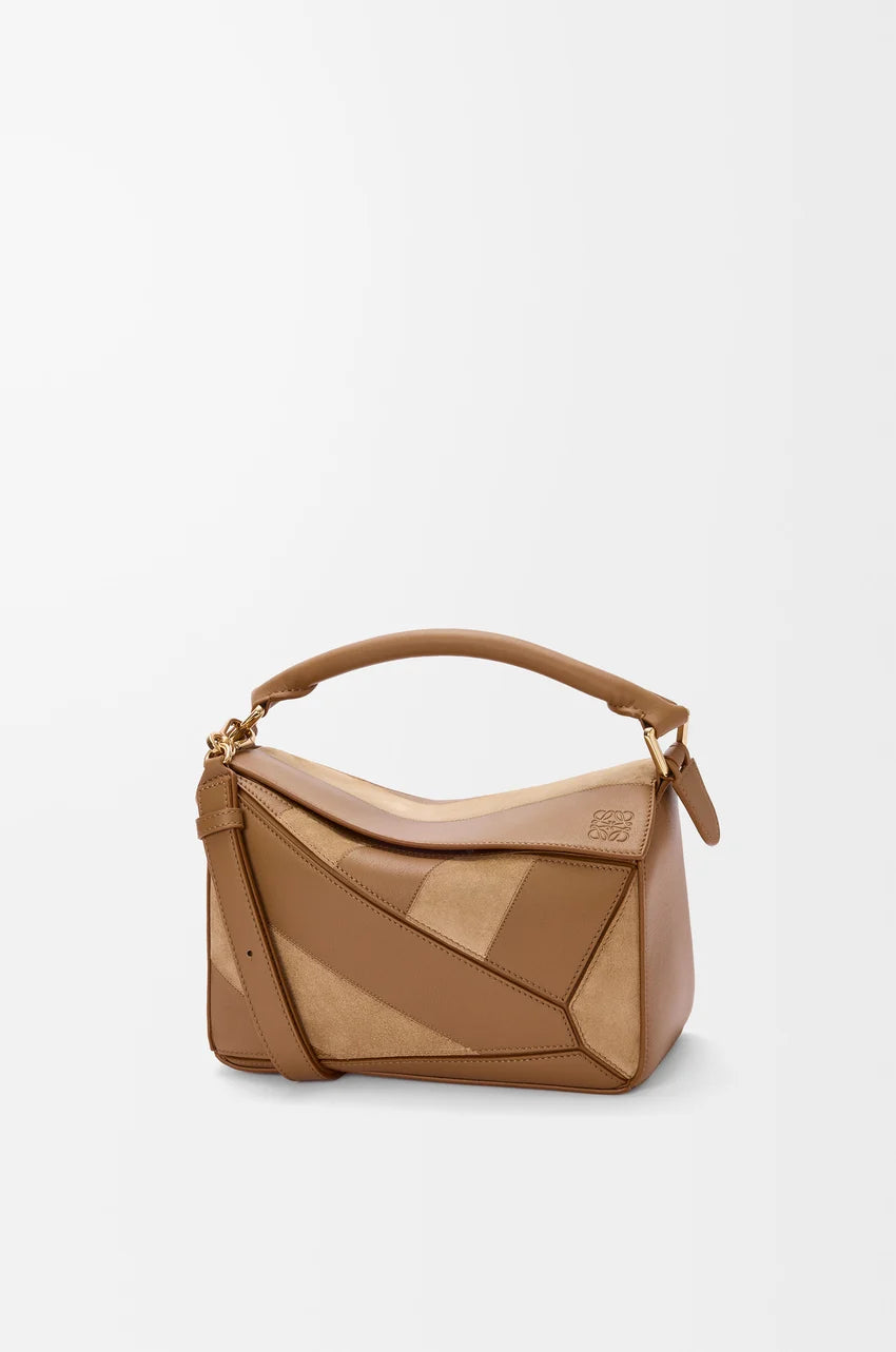 Small Puzzle Bag In Classic Calfskin And Suede