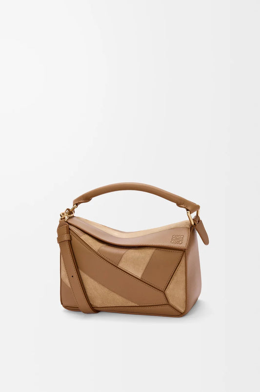 Small Puzzle Bag In Classic Calfskin And Suede