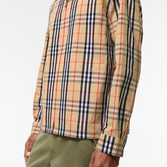 Check Cotton Linen Overshirt