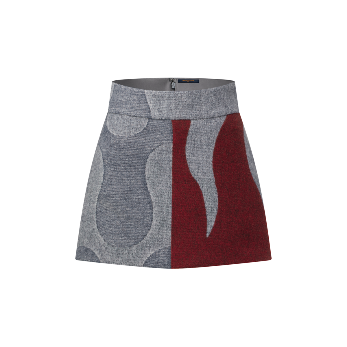 Flame Jacquard Mini Skirt