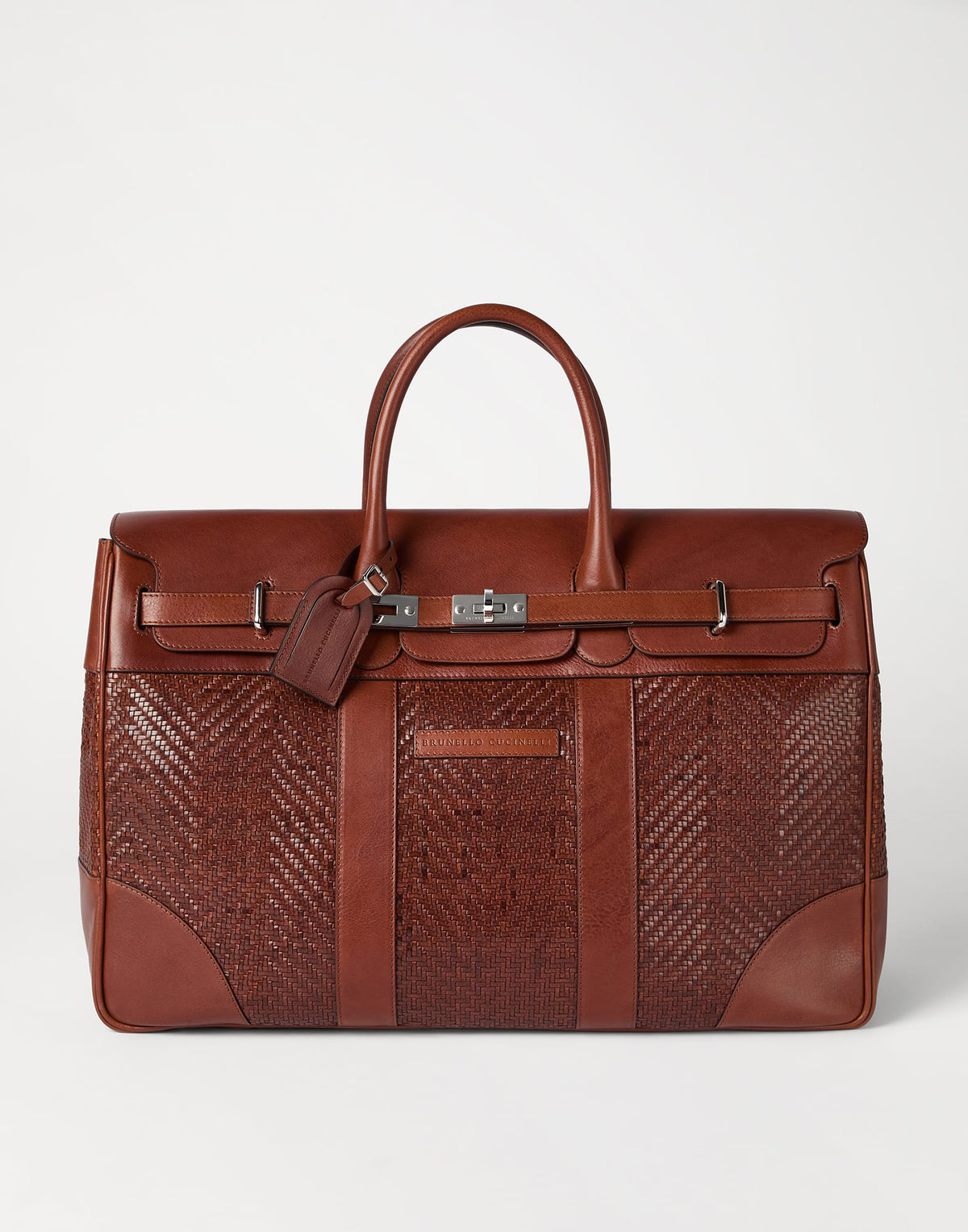 Braided Calfskin And Cowhide Country Bag