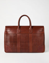 Braided Calfskin And Cowhide Country Bag