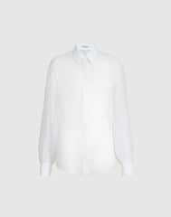 Crispy Silk Shirt With Monili