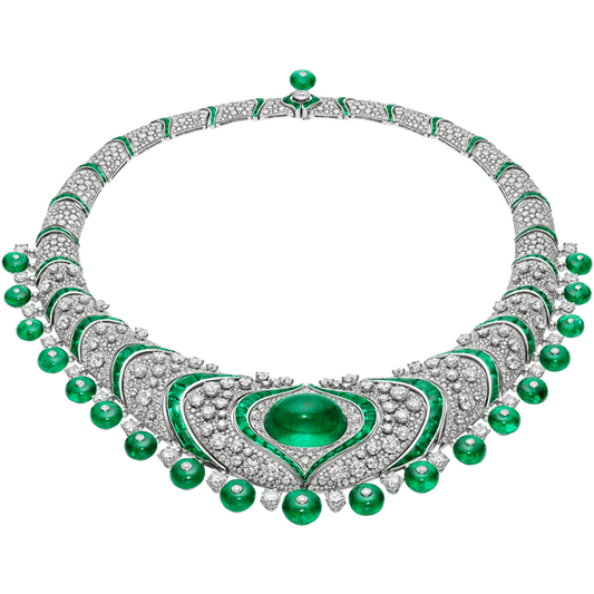 Emerald Lotus Necklace