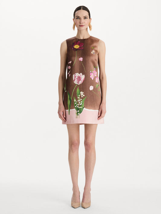 Mixed Botanical Shift Dress