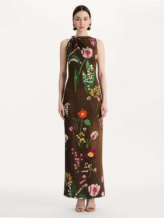 Mixed Botanical Milano Jersey Dress