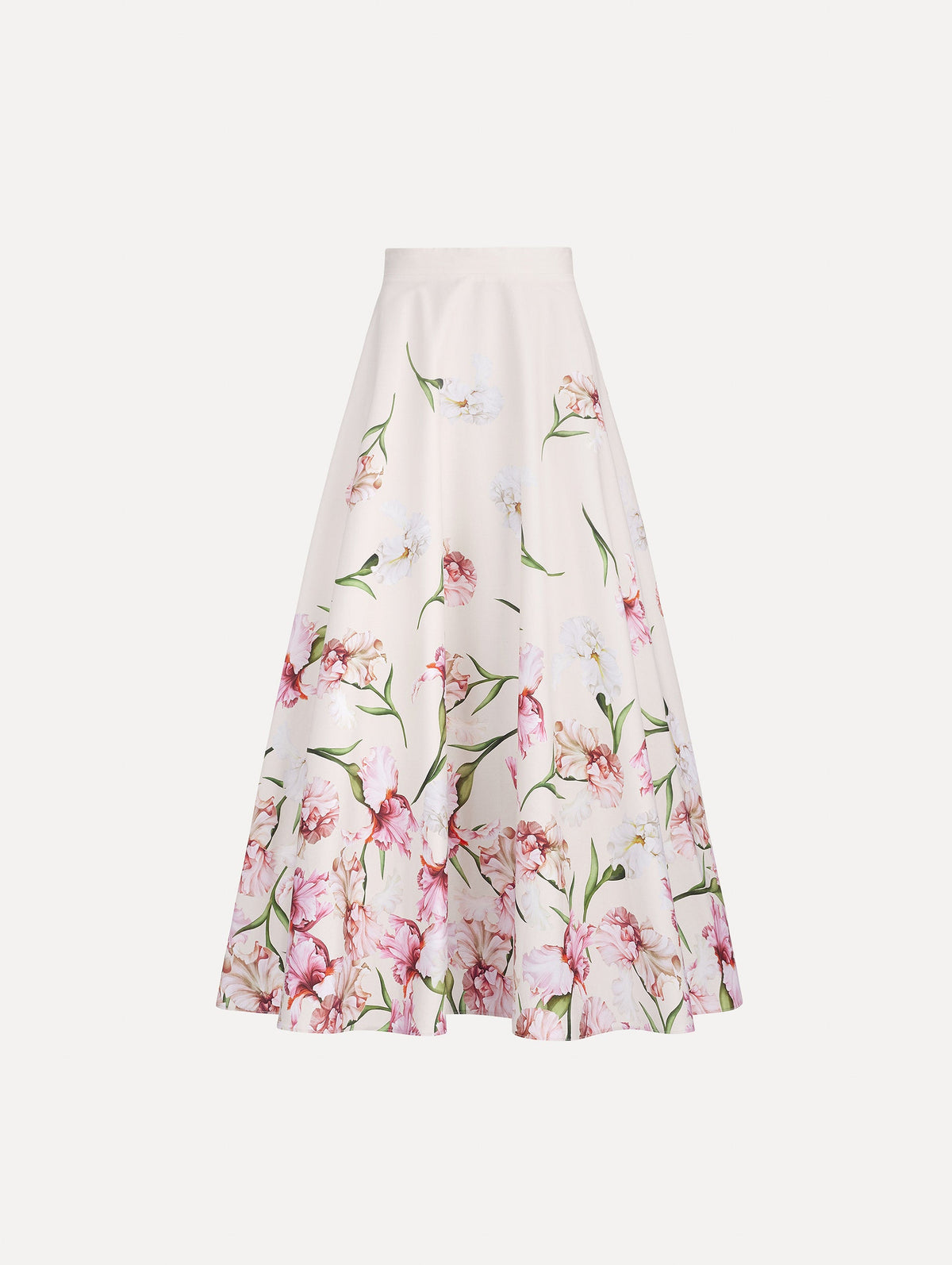 Painted Iris Degrade Poplin A Line Skirt