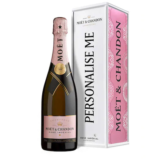 Moët & Chandon Rosé Impérial Personalisable Metal Gift Box Limited Edition End Of Year