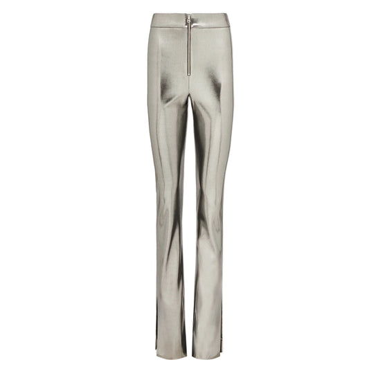 Galvanized High Waisted Trousers