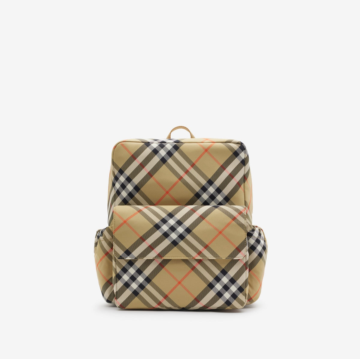 Check Nylon Backpack