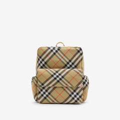 Check Nylon Backpack