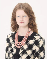 Coeur Hyperbole Necklace in Metal, Resin and Crystals