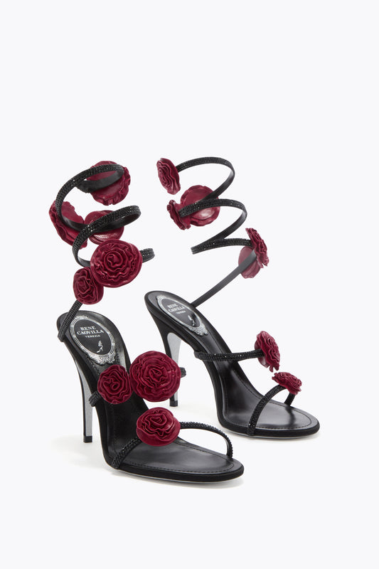 Rosalia Black Sandal 100