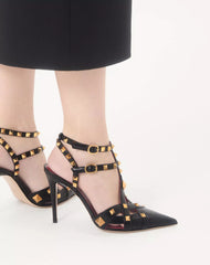 Studdy Kidskin Pumps 100mm