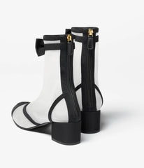 Mesh & Grosgrain Short Boots