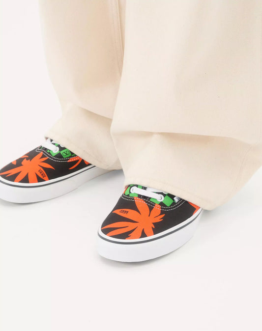 Valentino Garavani And Vans Low-Top Fabric Trainer With Vlogo Checkerboard Print And Tropical Leaves Print