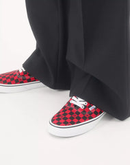 Ce Valentino Garavani And Vans Low-Top Trainer In Fabric With Vlogo Checkerboard Print