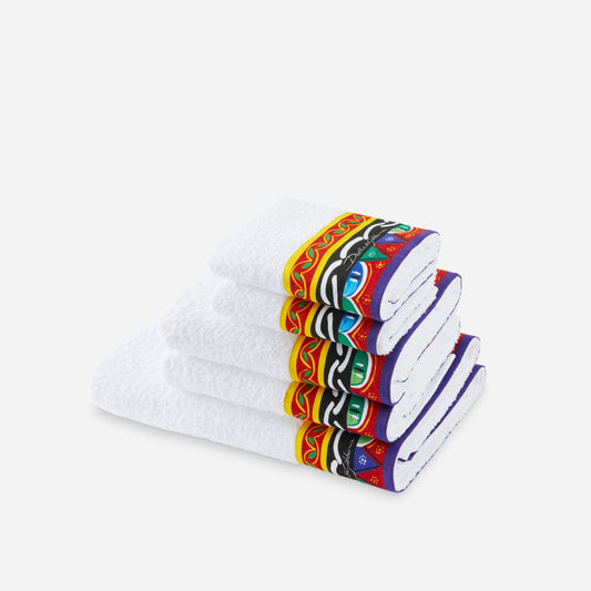 Set Of 5 Terry Cotton Towels