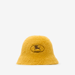 Knight Stamp Faux Fur Bucket Hat
