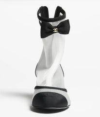 Mesh & Grosgrain Short Boots