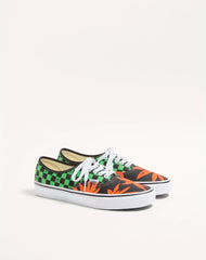 Valentino Garavani And Vans Low-Top Fabric Trainer With Vlogo Checkerboard Print And Tropical Leaves Print