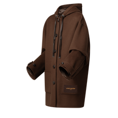 Hooded Button-Up Coat