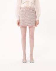 Ribbon Tweed Skirt
