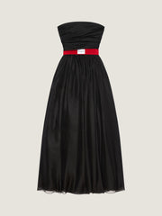 Bustier Evening Dress In Organza