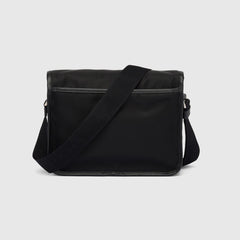 Re-Nylon and Saffiano Leather Shoulder Bag