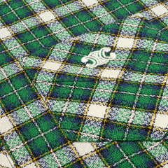 Mini Shirt Dress In Check Wool Natté