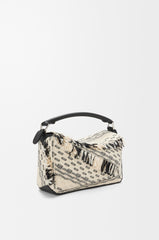 Small Puzzle Bag In Woven Textile