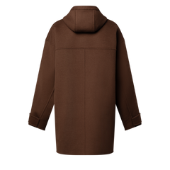 Hooded Button-Up Coat