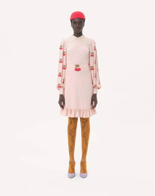 Embroidered Georgette Dress