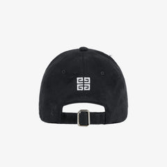 GIVENCHY cap in ripped & repaired cotton with studs