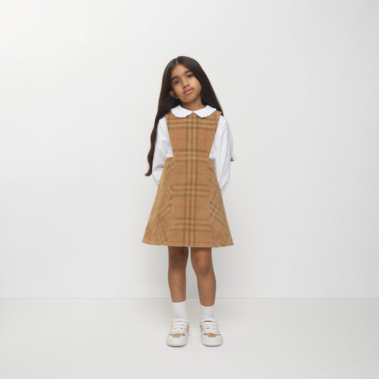 Check Corduroy Dress